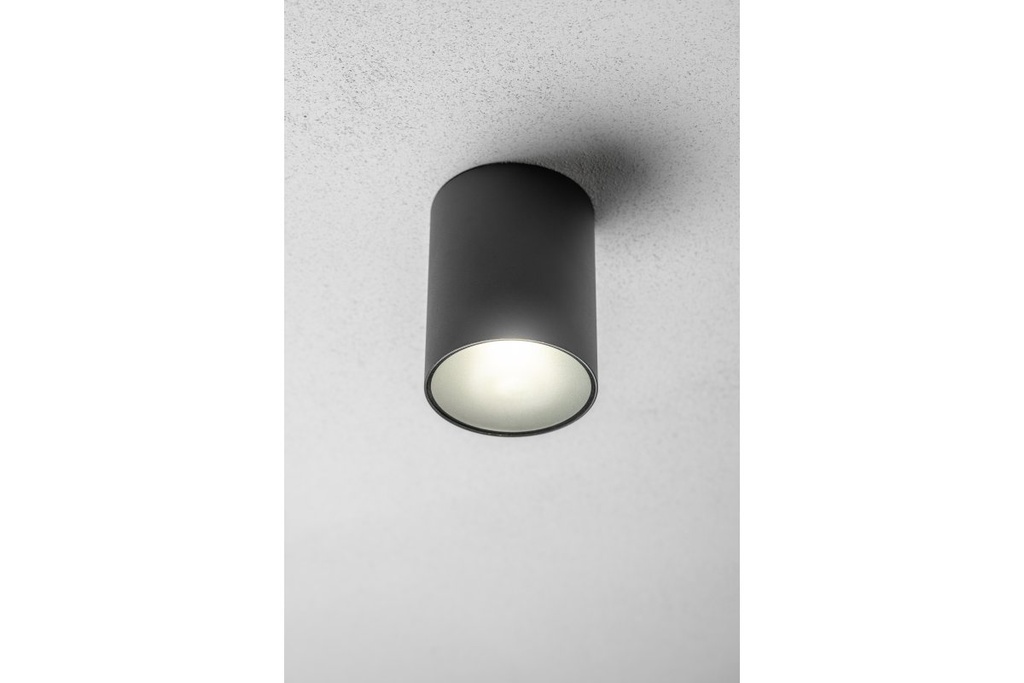 Cвітильник GTV LENTO, алюміній, 100x130, IP54, max 35W, круглий, графіт (OS-LEN100OKG-30)