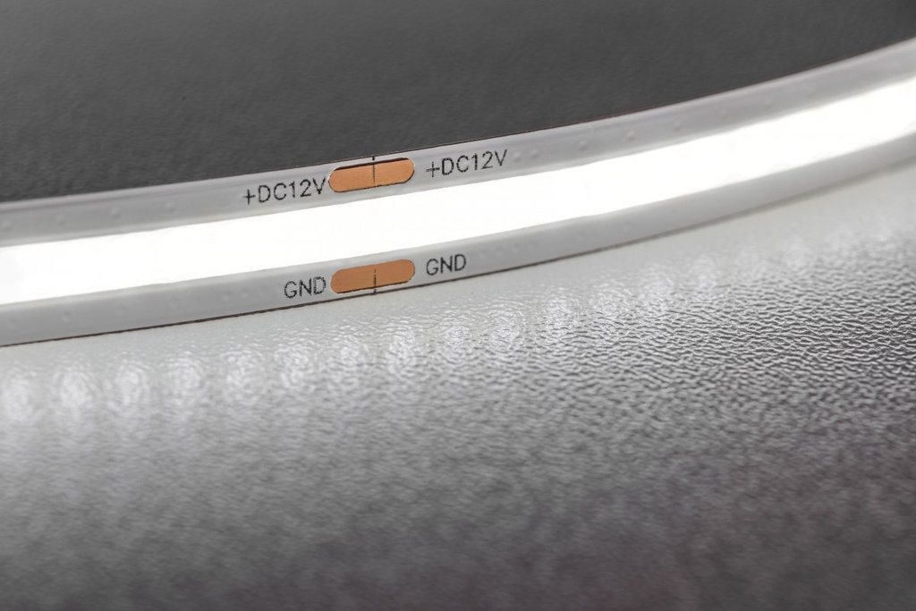 LED Стрічка GTV COB 12V, 320LED/m, 8mm, 8W/m, 700lm/W, 4000K, 5м