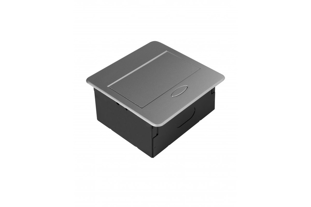 Вбудована меблева розетка GTV AVARO, 1x розетка Schuko, USB A+C, кабель 1,5 м, срібний (AE-PB1SAVA-53N)