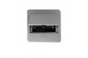 Вбудована меблева розетка GTV AVARO, 1x розетка Schuko, USB A+C, кабель 1,5 м, срібний (AE-PB1SAVA-53N)