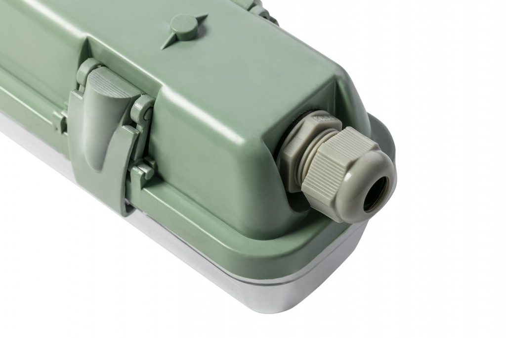 Герметичний світильник GTV HELIOS BIS 130х7см, T8, G13, AC220-240V, 50/60Hz, IP65, ABS/PS, сірий