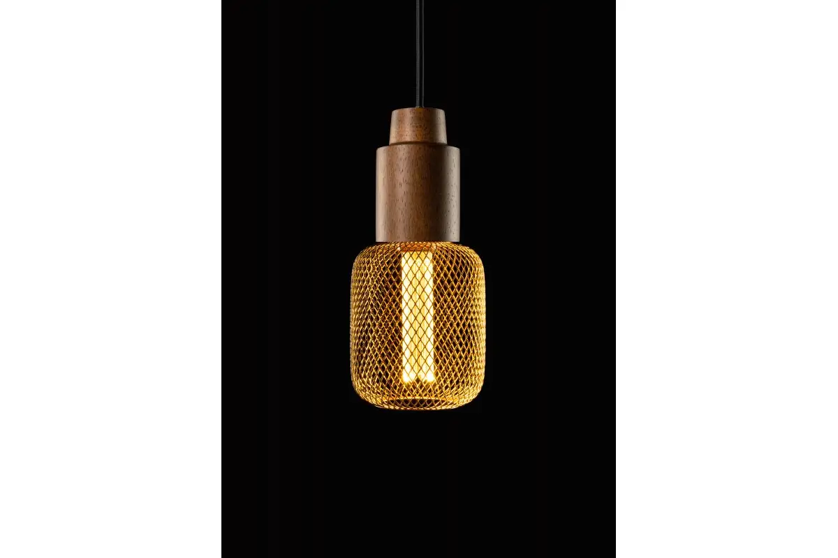 Лед лампа GTV Filament Grid C100, E27, 3,5W, 1800K, AC220-240V, 320°, золотий