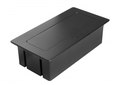 Меблева розетка GTV MULTISOFT, 2хSHUKO, USB A+C, RJ45, HDMI кабель 1.5 м, чорний