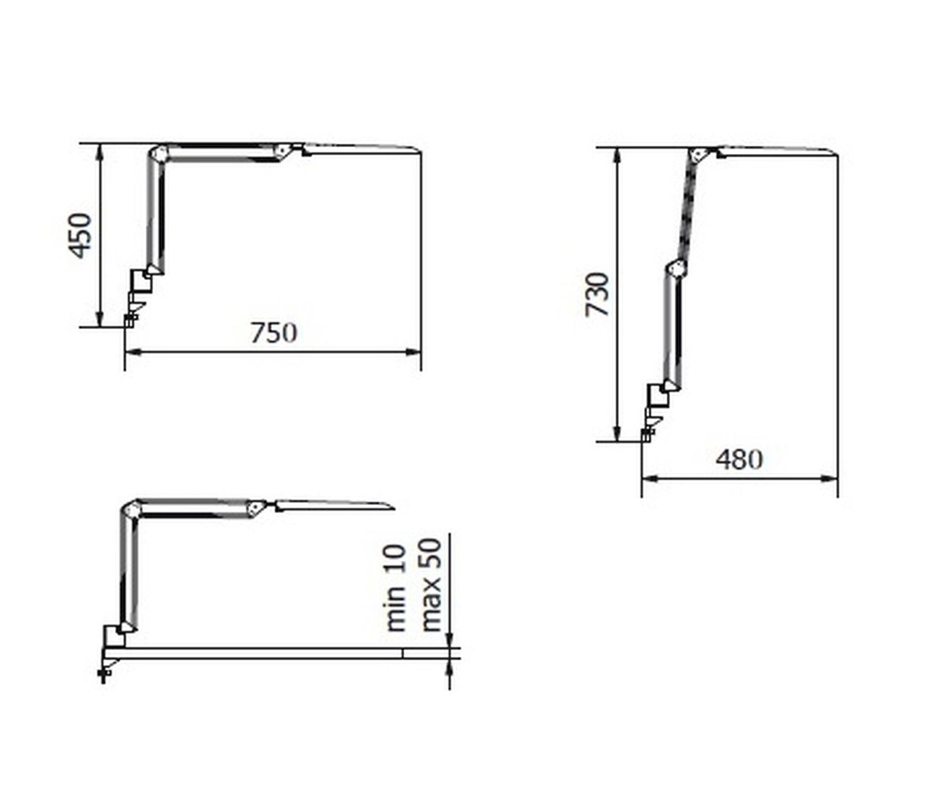 Настільна лампа GTV Architecto 8W, 4000K, біла (LB-ARCH8W-00)