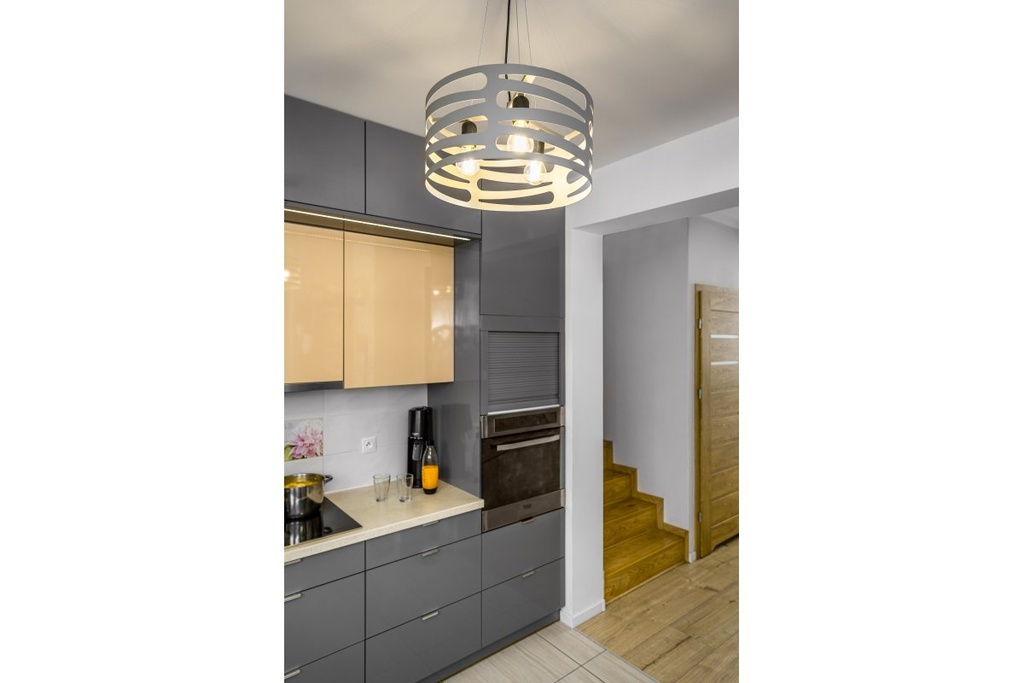 Підвісний світильник GTV decor MARISA, E27, max.40W, IP20, Ø40cm, потрійний, сірий (OS-MAR-E27-15-DEC)