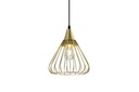 Підвісний світильник GTV decor TESS, E27, IP20, d24cm, золотий (OS-TESS-40-DEC)