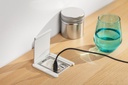 Подовжувач GTV врізний квадратний FLIP, 1xSCHUKO, 2xUSB A, 1xRJ45, 1xHDMI, кабель з вилкою 1,5м, білий(AE-GM1SSLI-10)