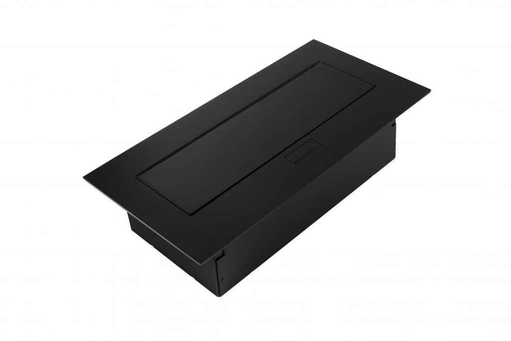Подовжувач GTV для офісу врізний в стіл 2xрозетка Schucko, 2xUSB A+C, чорний (AE-PBU02GS-20N)