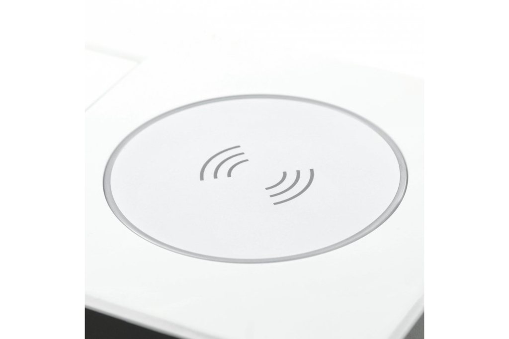 Подовжувач вбудований GTV AVARO PLUS індукційна зарядка, 1 роз. schuko, USB A+C 1,5 м, білий