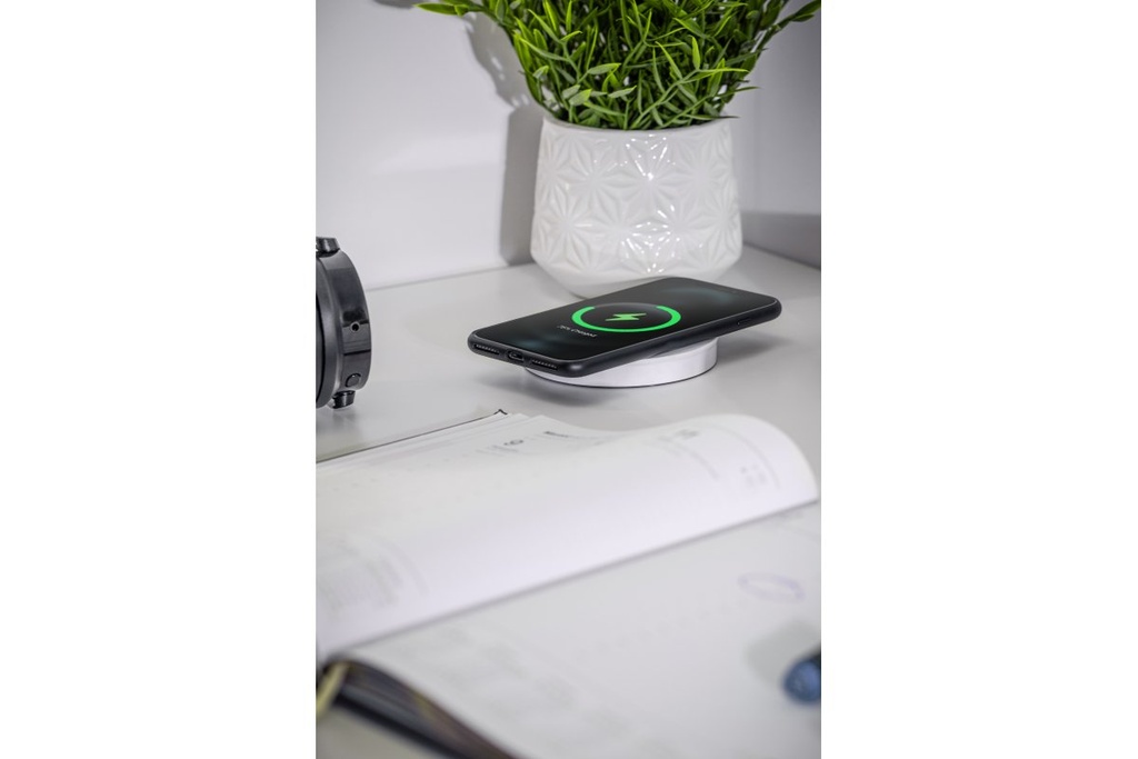 Подовжувач вбудований GTV CAMINO, індукційна зарядка, 2x роз. schuko, USB A+C 10W, 1,5 м, білий