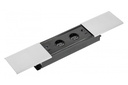 Подовжувач вбудований GTV PRESTINO, 2x роз. schuko, USB A+C, RJ45, HDMI, 1,5 м, срібний