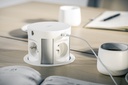 Подовжувач врізний GTV COMFORT PLUS індукційна зарядка, 4x роз. schuko, 2xUSB, 2xRJ45, 1,5м, білий