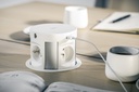 Подовжувач врізний GTV COMFORT PLUS індукційна зарядка, 4x роз. schuko, 2xUSB, 2xRJ45, 5W, 1,5м, чорний