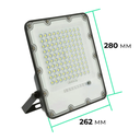 Прожектор GTV BRAVOS, сонячна панель, 200W, 6400K, IP65, 120°, на пульті (LD-BRAVOS200W-64)