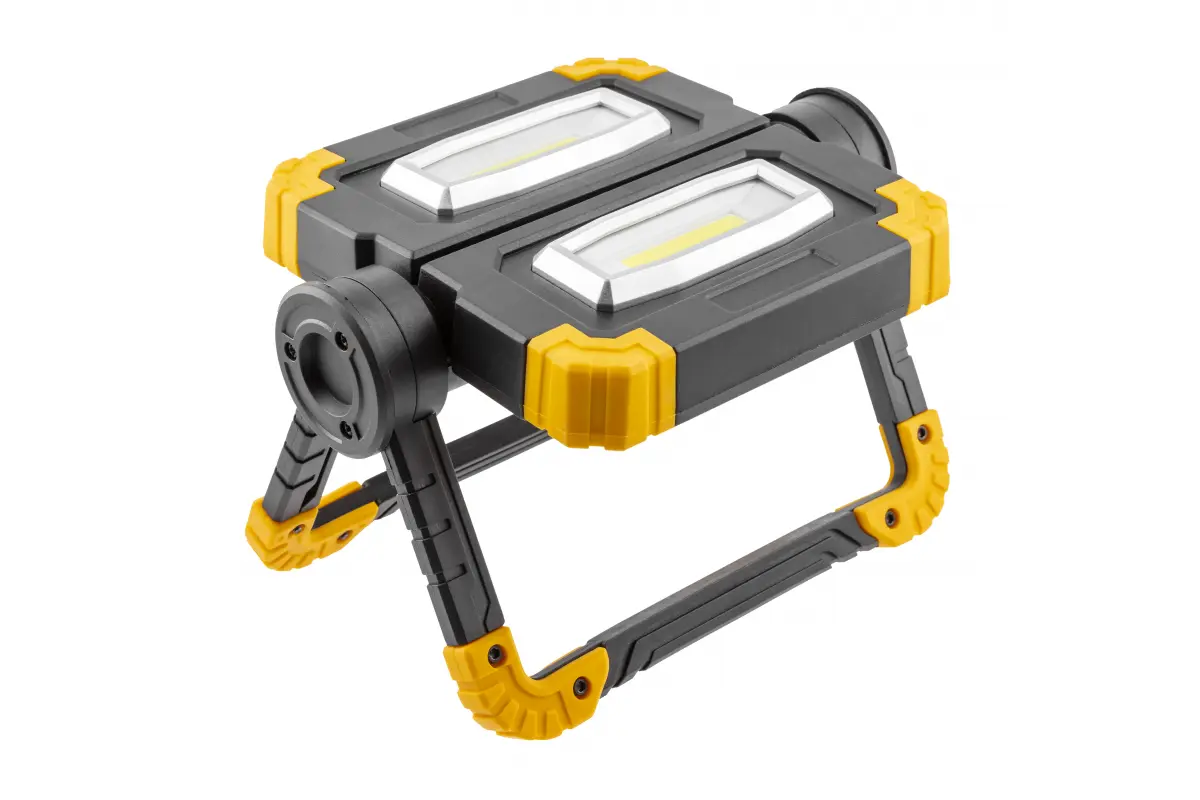 Прожектор акумуляторний GTV WORKY, 2x10W, 6400K, Powerbank 5000mAh, 5V, 1A, USB-C, IP44 (LD-WORKY-2X10W-64)