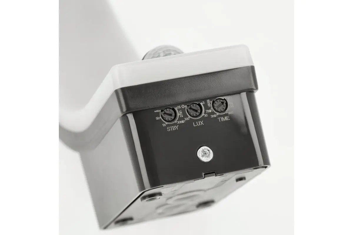 Світильник 20W GTV NICEA з датчиком руху, 4000K, IP65, DIM, чорний