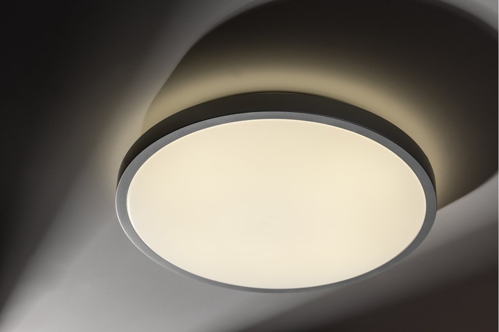 Світильник GTV ATOL, Ø400mm, 4000K, 32W, IP54, срібний (LD-GTV ATOL32W-NW-02)