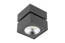 Світильник GTV LED BIANCO, 15W, IP20, 4000K, 104х101х101, квадрат, чорний, з нахилом (LD-BNC15WKC-NB)