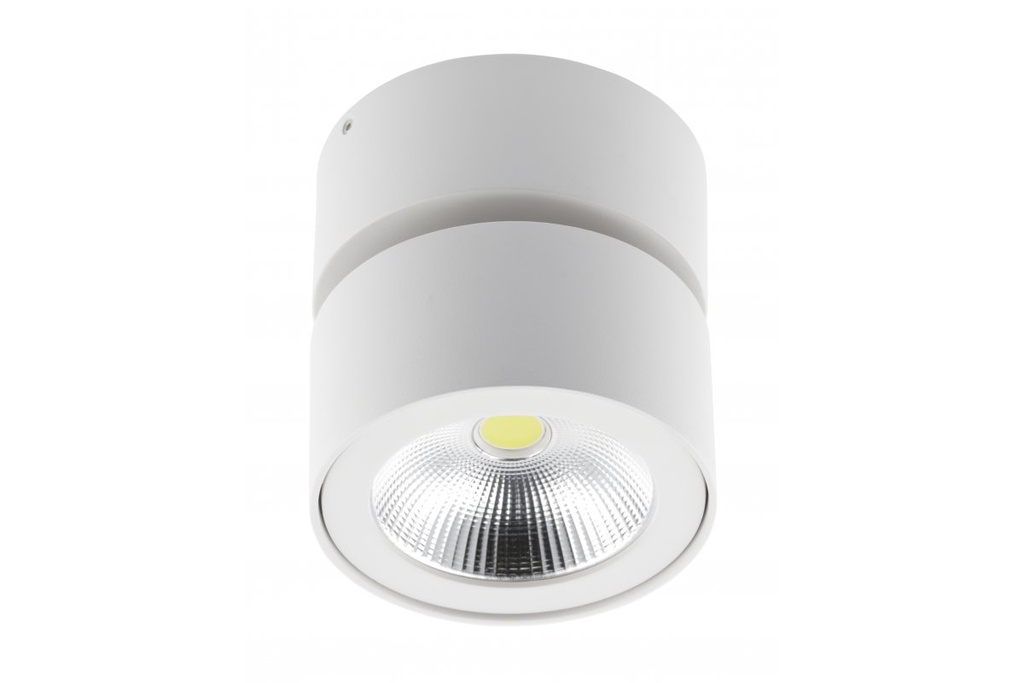 Світильник GTV LED BIANCO, 15W, IP20, 4000K, 104х102, круг, білий, з нахилом (LD-BNC15WOB-NB)