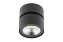 Світильник GTV LED BIANCO, 15W, IP20, 4000K, 104х102, круг, чорний, з нахилом (LD-BNC15WOC-NB)