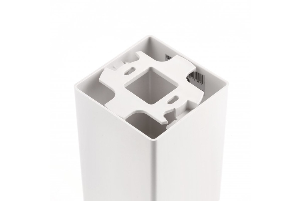 Світильник GTV RESTO, 80x80x125mm, IP20, max.20W, квадрат, білий (пластик) (OS-RST8080KW1-10)
