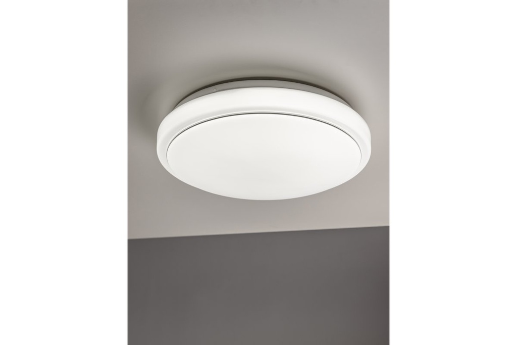 Світильник GTV ROSALI, Ø340 мм, 4000K, 24W, 1920Lm, AC180-250V, 50/60Гц, PF>0,5, IP44, круглий, білий