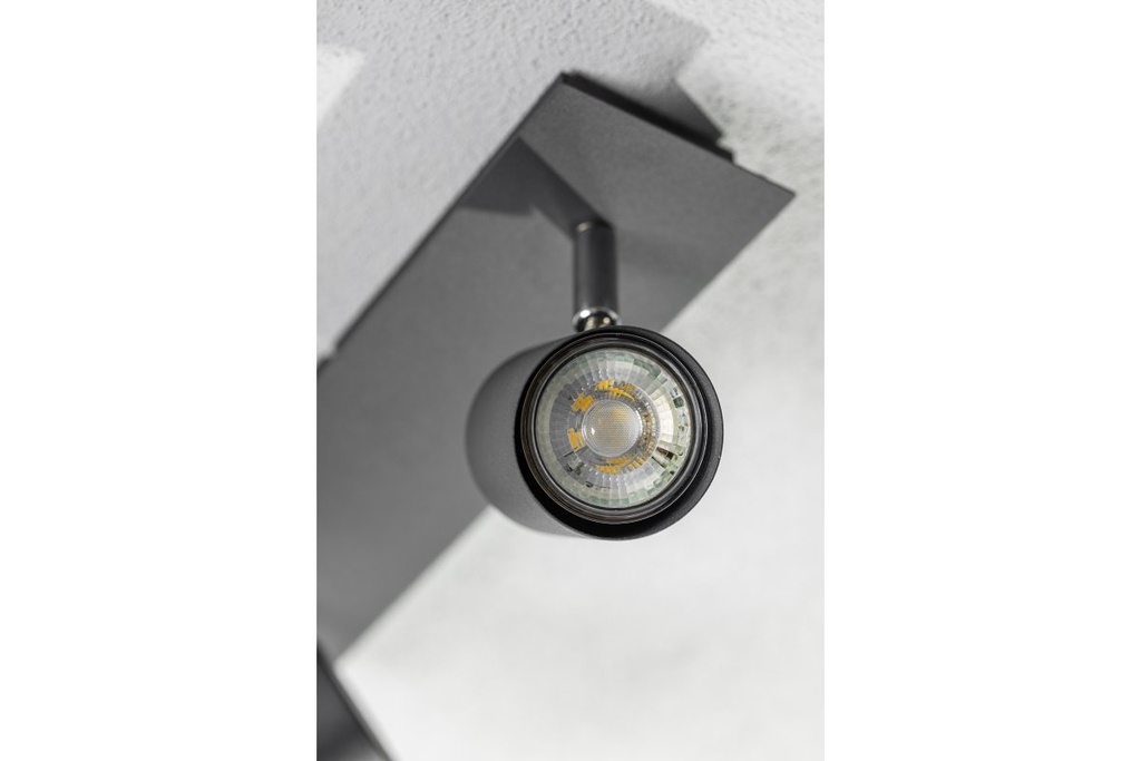 Світильник GTV VENETO, IP20, max.20W, 3xGU10, круглий, чорний (OS-VEN20WO3-10)