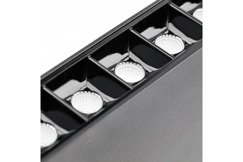 Світильник двонаправлений GTV VILANA 42W (30W+12W низ/верх), 4000K, 48/120°, 120см, чорний (LD-VIL42WUDC-NB)