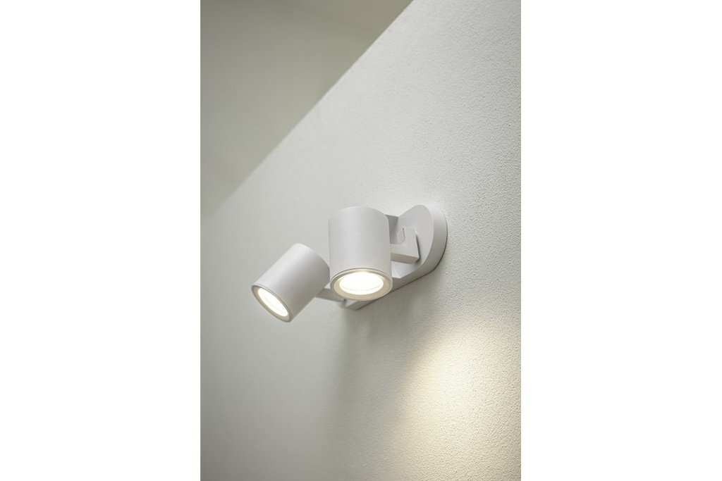 Світильник поворотний GTV BLINK II, GU10, max.20W*2, IP20, подвійний, білий (OS-BLND50W2-10)