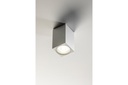 Світильник стельовий GTV TIPO, алюміній, 60x60x100, IP20, max 50W, квадратний, білий