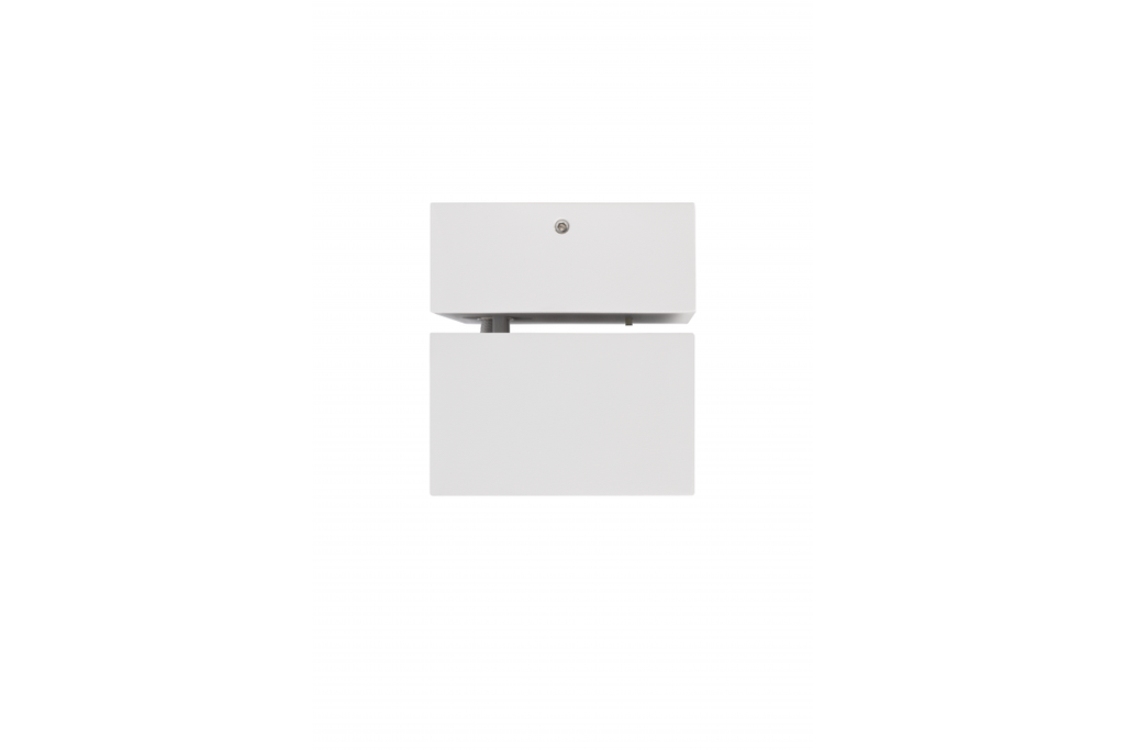 Світлодіодний світильник GTV BIANCO CCT 8W, 680Lm, AC220-240V, 50/60Гц, Ra≥80, IP20, 36°, 2700/3300/4000K, квадратний, білий
