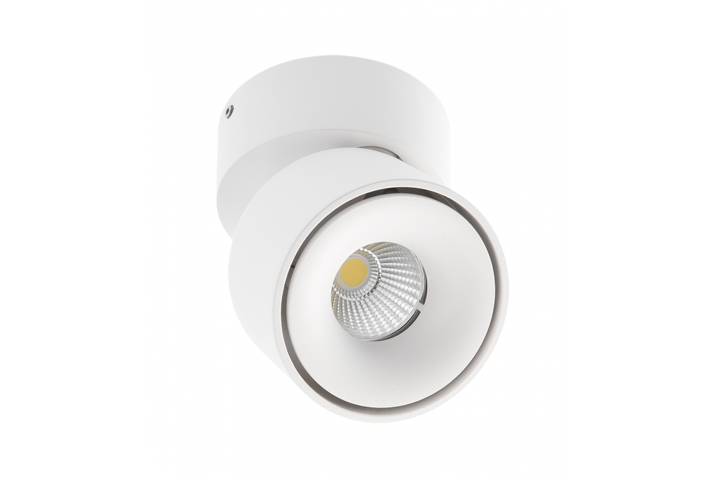 Світлодіодний світильник GTV BIANCO CCT 8W, 680Lm, AC220-240V, 50/60Гц, Ra≥80, IP20, 36°, 2700/3300/4000K, круглий, білий