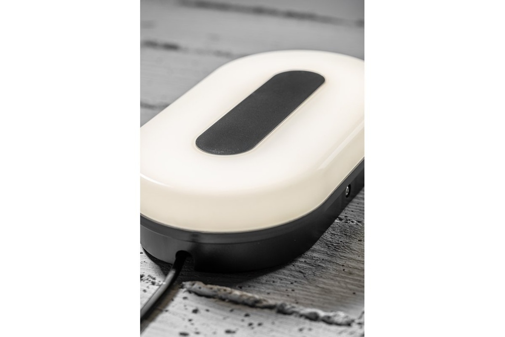 Світлодіодний світильник GTV TWIST, 10W, 750Lm, 175-250AC, Ra>80, IP65, IK08, 4000K, овальний, чорний