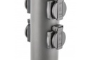 Стовпчик садовий GTV CORTA-P 36, IP54, 4*розетки Schucko, max.3500W, графіт (OS-CORP36G-30)