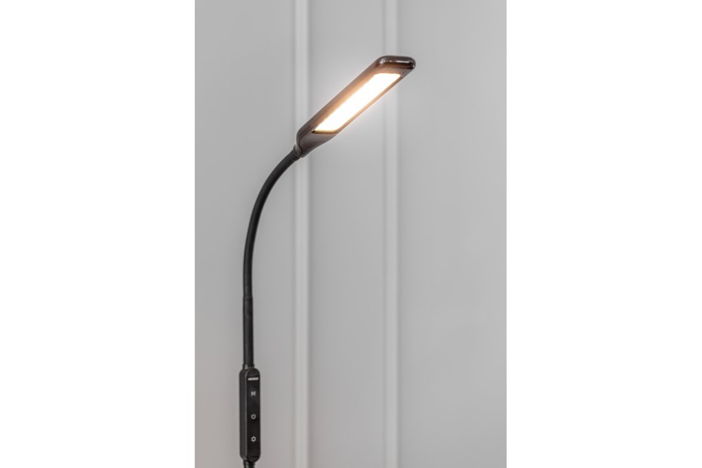 Торшер GTV Vasalia, 8W, 450Lm, AC220-240V, 4-CCT, 5 димер, таймер, PF>0,5, Ra>80, чорний