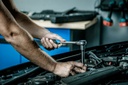 Тріскатка вигнута HOEGERT (HT1R322) з кнопкою 1/2" 72 зубця