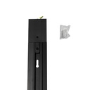 Трековий шинопровід PROLUM™ M27; 220V; Врізний - P28; Чорний  2М