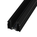 Магнітний трековий шинопровід PROLUM™ M25; 220V; для натяжної стелі - P26; Чорний 2M