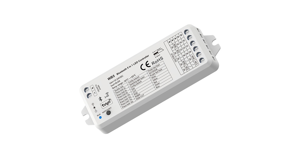 LED-контролер DEYA 12-24VDC, 3A*5CH (WB5)