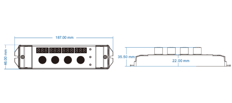 LED-контролер DEYA 12-24VDC, 4A*3CH(V3-K)
