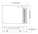 LED-контролер DEYA 12-24VDC, 8A*4CH (V4-X)