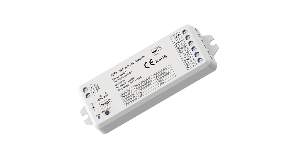 LED-контролер DEYA 12-36VDC, 5A*2CH(WT1)