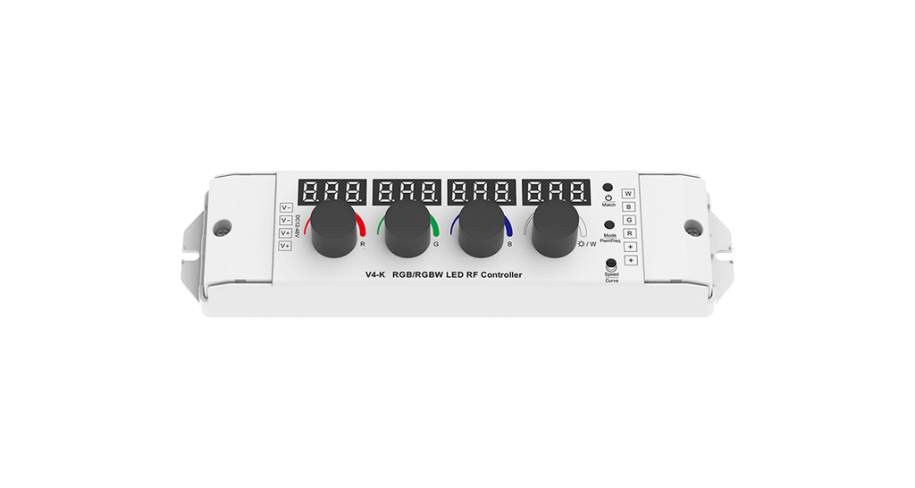 LED-контролер DEYA 12-48VDC, 4A*4CH 4 Knob RGB/RGBW (V4-K)
