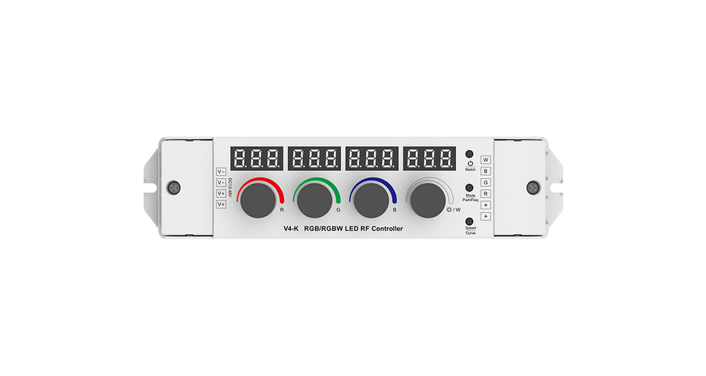 LED-контролер DEYA 12-48VDC, 4A*4CH 4 Knob RGB/RGBW (V4-K)