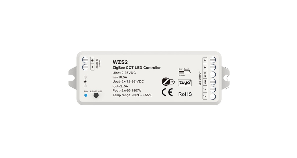 LED-контролер DEYA CCT 12-36VDC, 5A*2CH (WZS2)