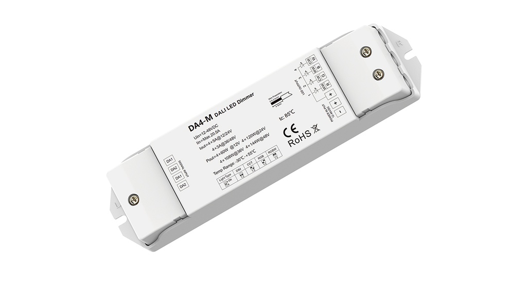 LED-контролерDEYA DALI DT6/DT8 12-48VDC, 5A*4CH (DA4-M)