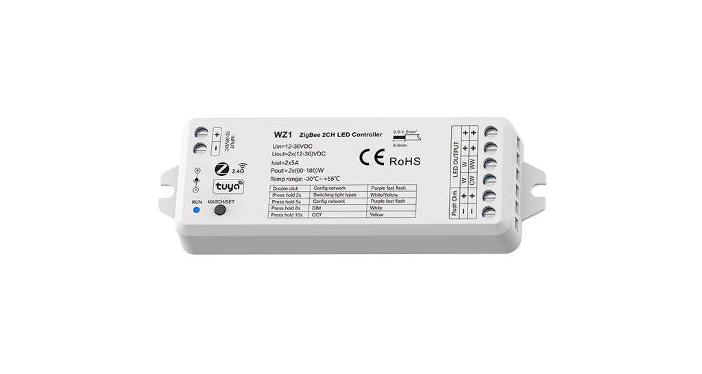 LED-контролер DEYA DIM 12-36VDC, 5A*2CH (WZ1)