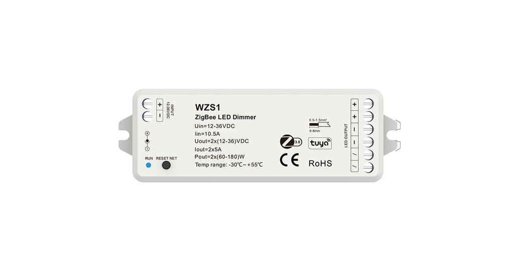 LED-контролер DEYA DIM 12-36VDC, 5A*2CH (WZS1)