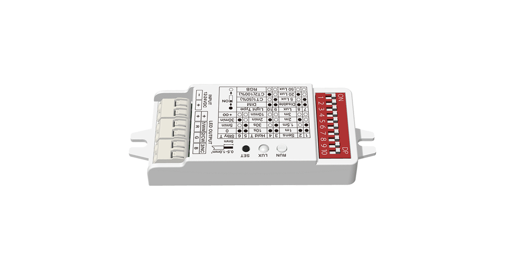 LED-контролер DEYA Мікрохвильовий датчик руху людини+RF 12–24VDC, 2A*3CH (V3-PE)