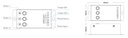 LED-контроллер DEYA 12-24VDC, 20A*1CH, 3 кнопки (V1-C)